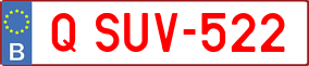 Trailer License Plate